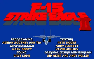 F-15 Strike Eagle II_Disk1 screen shot title